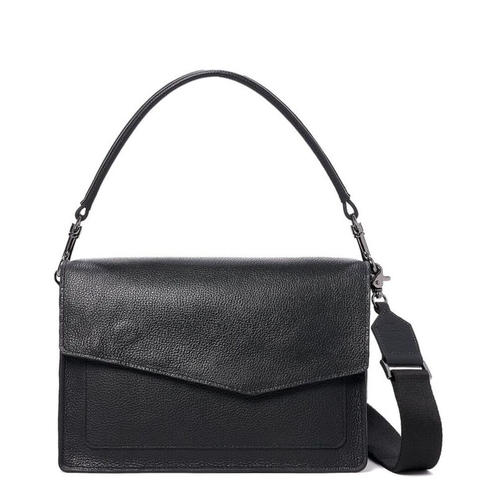Botkier Classic Black Leather Crossbody or Shoulder Bag